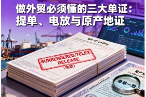做外貿必須懂的三大單證：提單、電放與原產地證