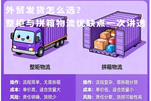 外貿發貨怎么選？整柜與拼箱物流優缺點一次講透